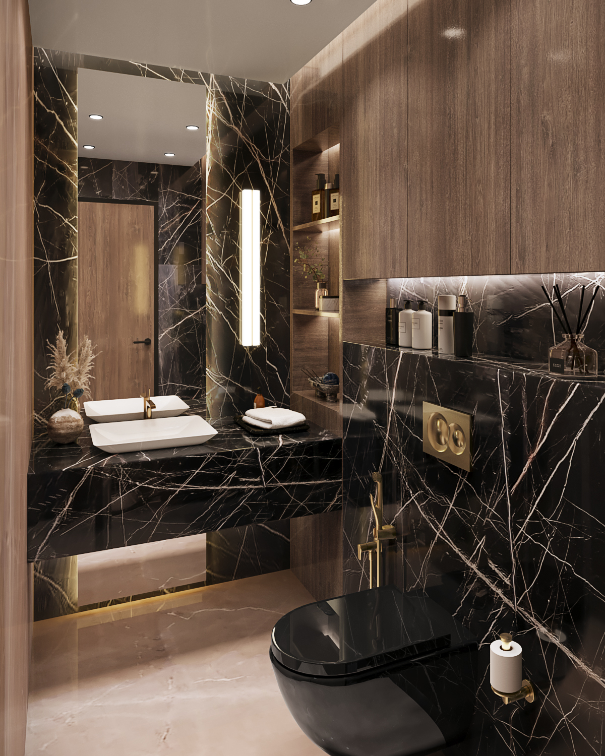 Dark Marble Vanity